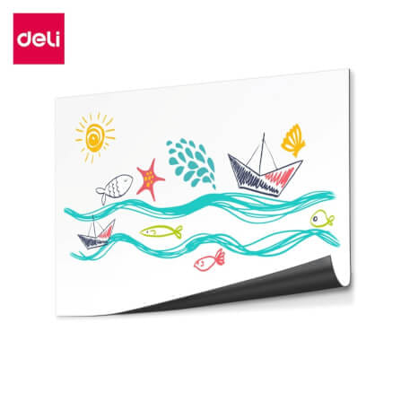 กระดานไวท์บอร์ด DELI EV354-1-WH-01 ขนาด 45 X 60 ซม. สีขาว_0